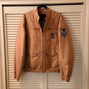Sean John biege flight jacket